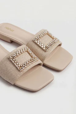 Beige Chappal-445402918