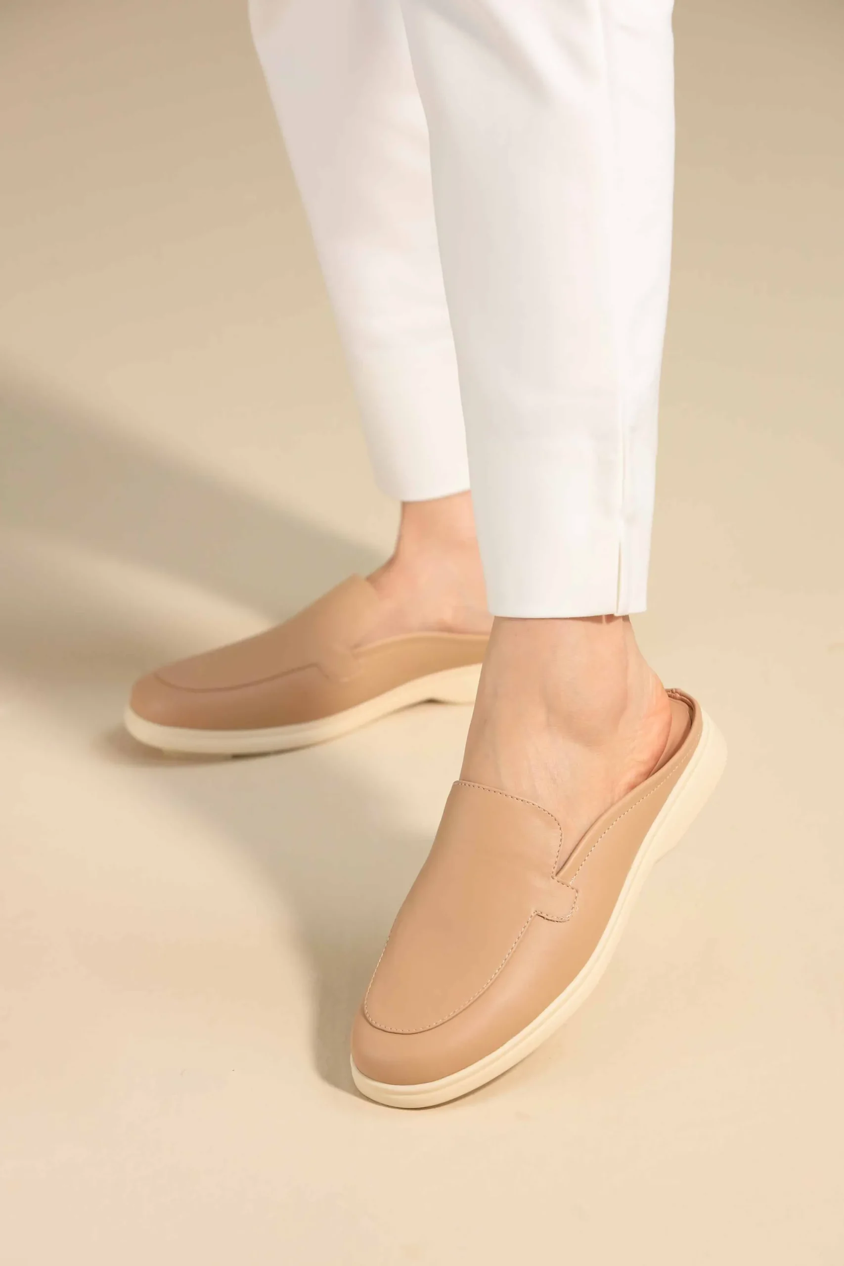 Beige Mules-445362918