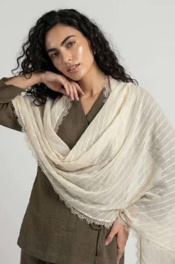 Beige Women Scarf-447882118