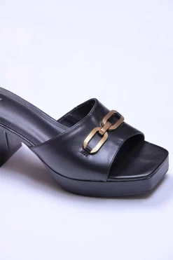 Black Block Heels-440692903