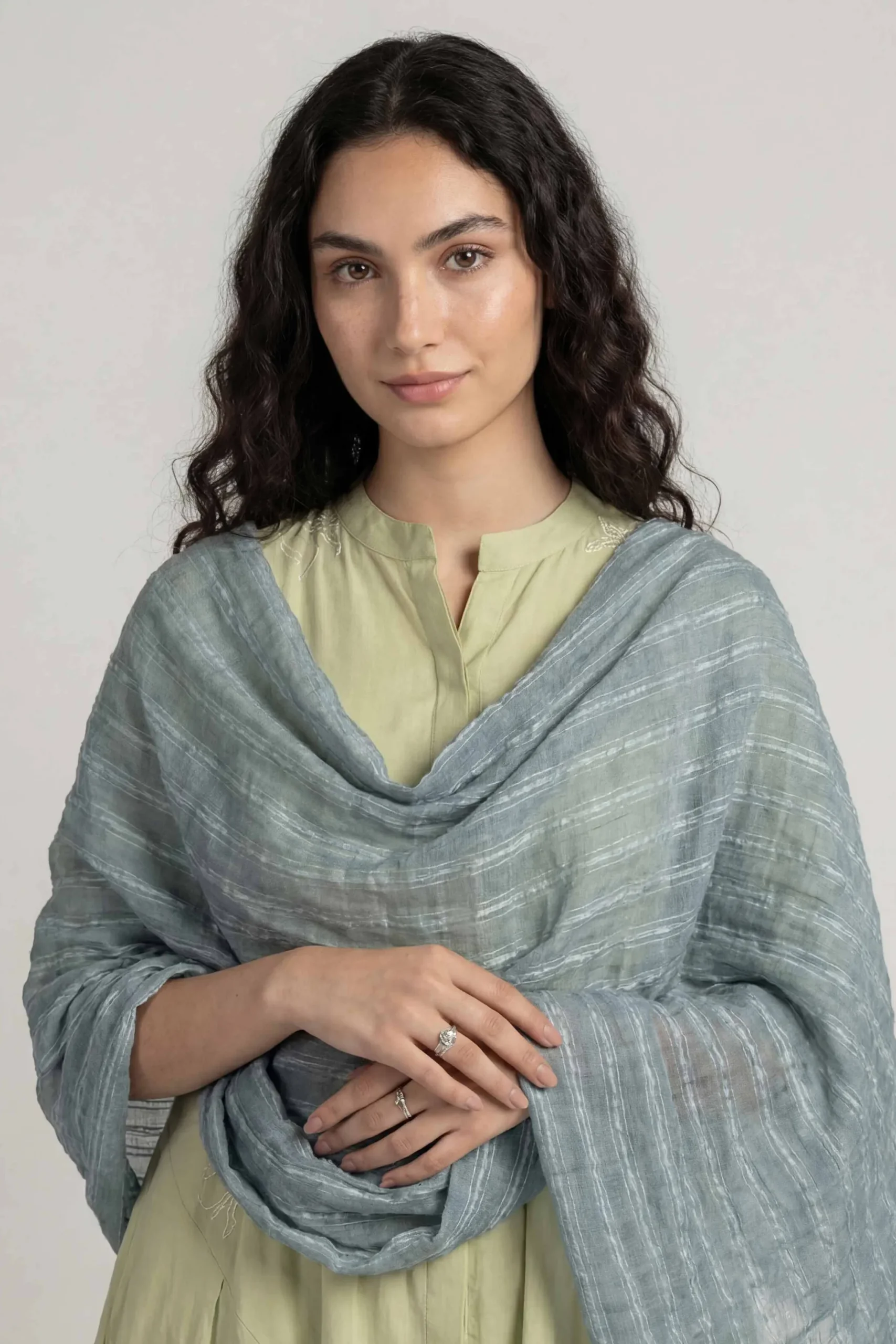 Blue Women Scarf-447742108