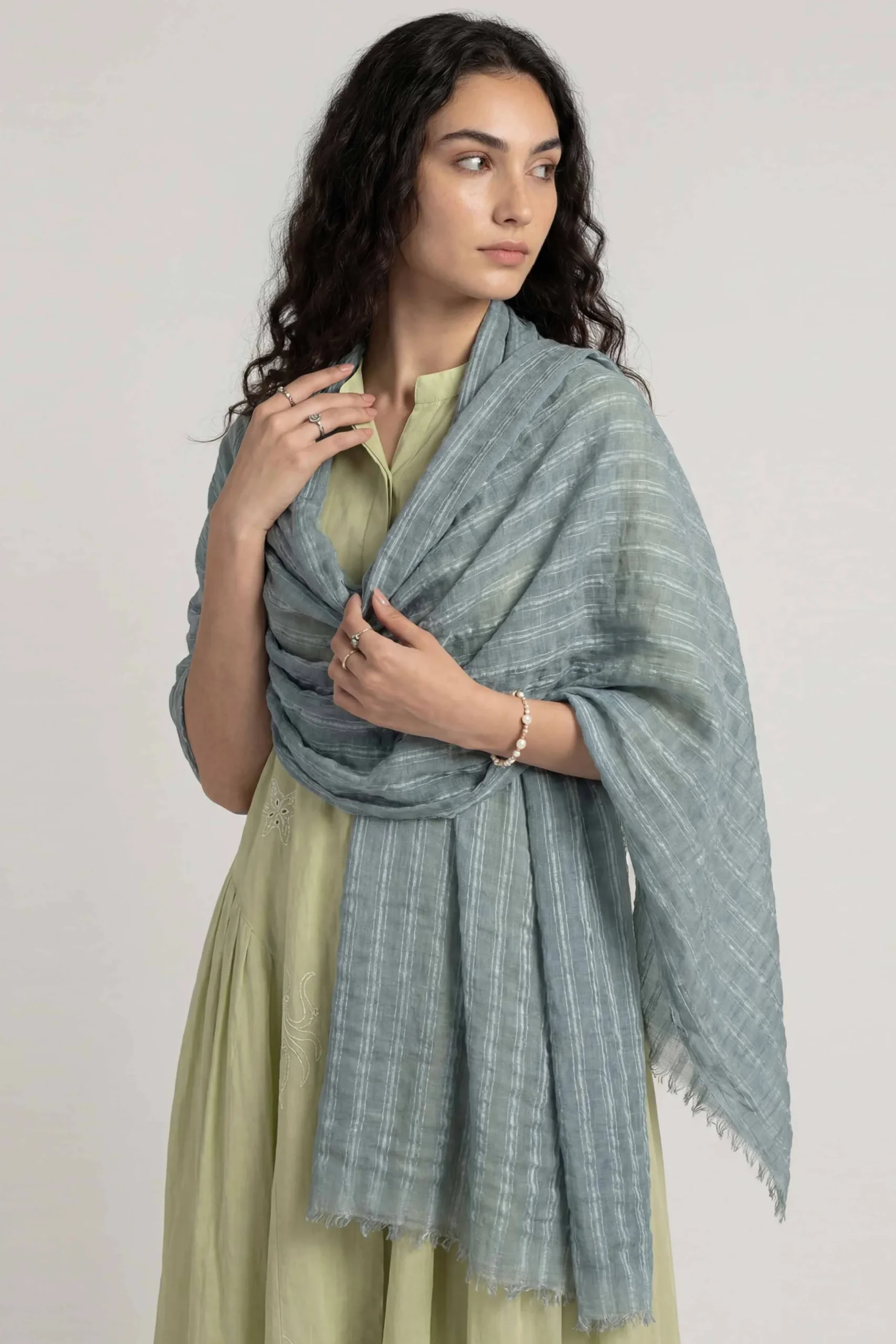Blue Women Scarf-447742108