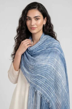 Blue Women Scarf-447802108