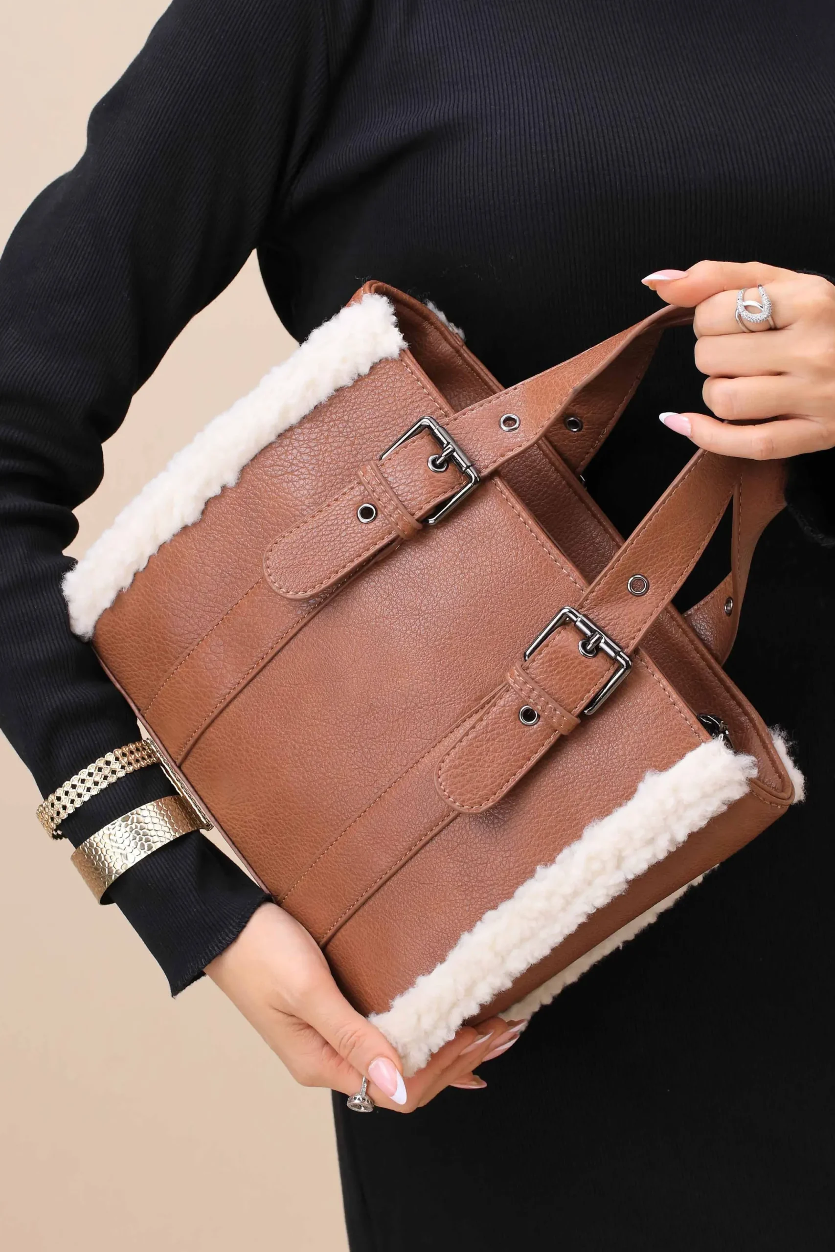 Brown Tote Bag-444792113
