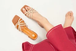 Camel Block Heels-440682929