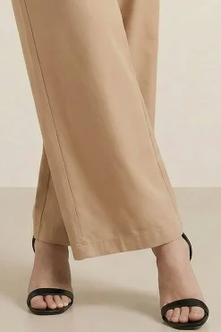 Camel Women Pants-447980129