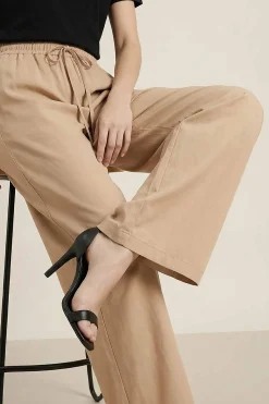 Camel Women Pants-447980129