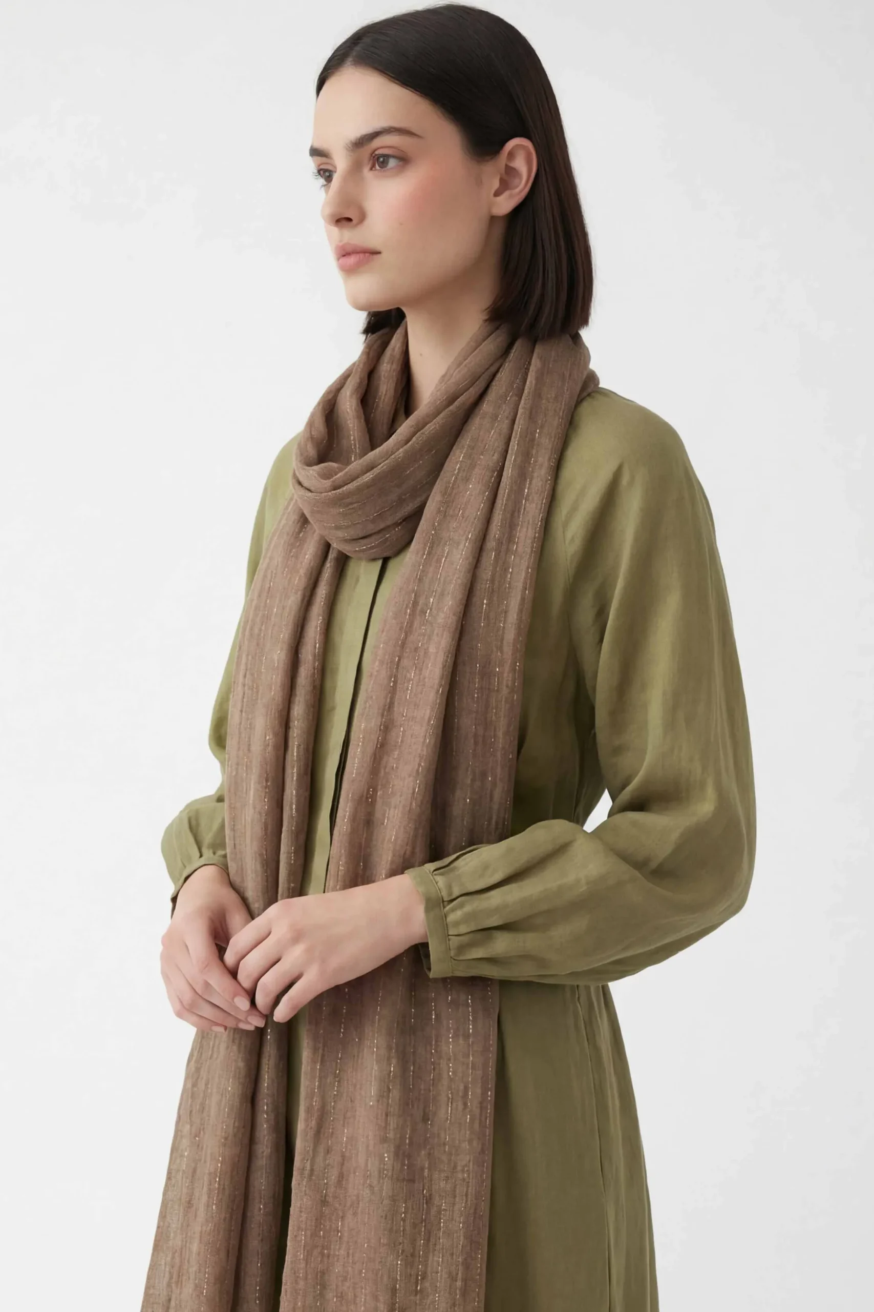 Coffee Women Scarf-443422117