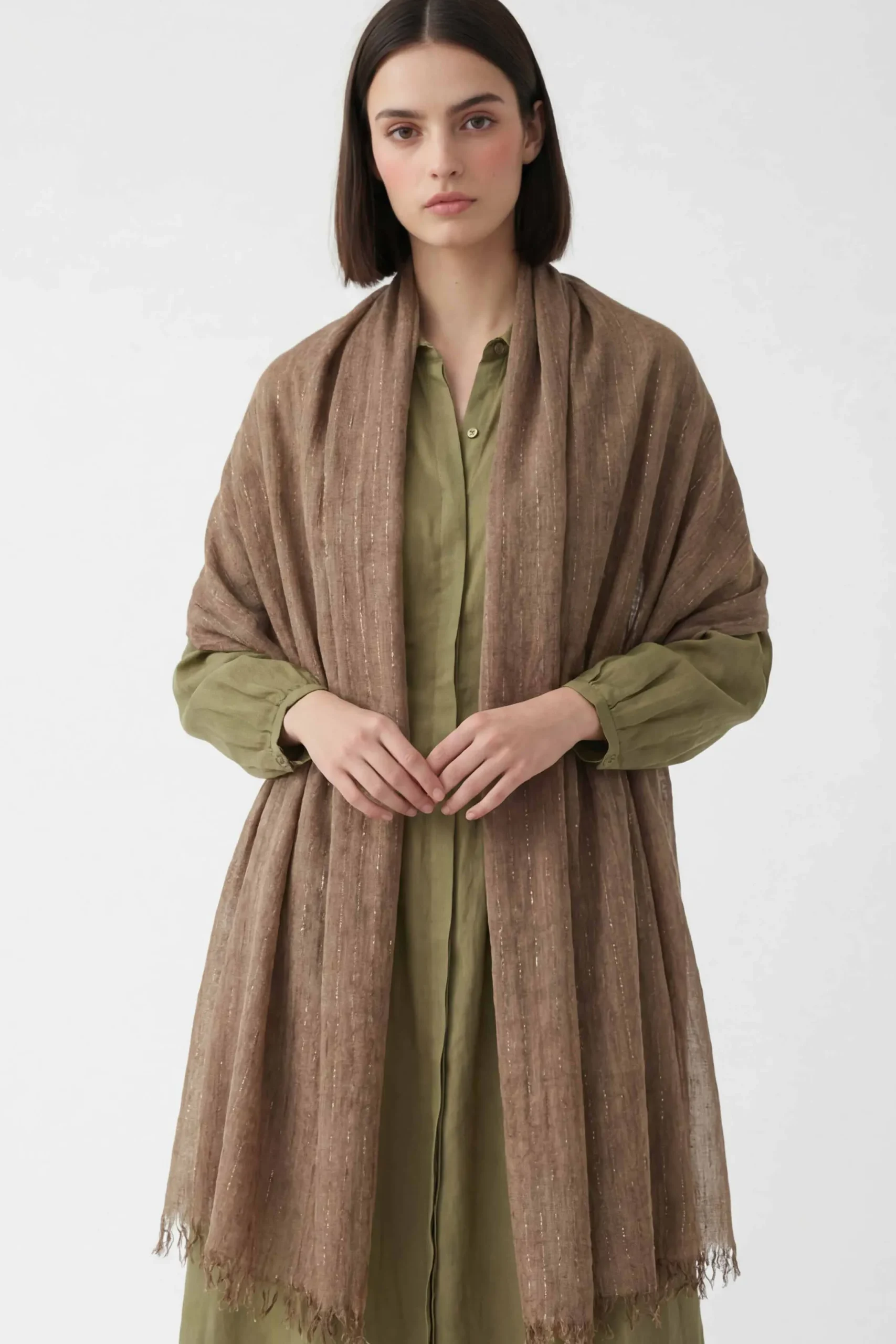 Coffee Women Scarf-443422117