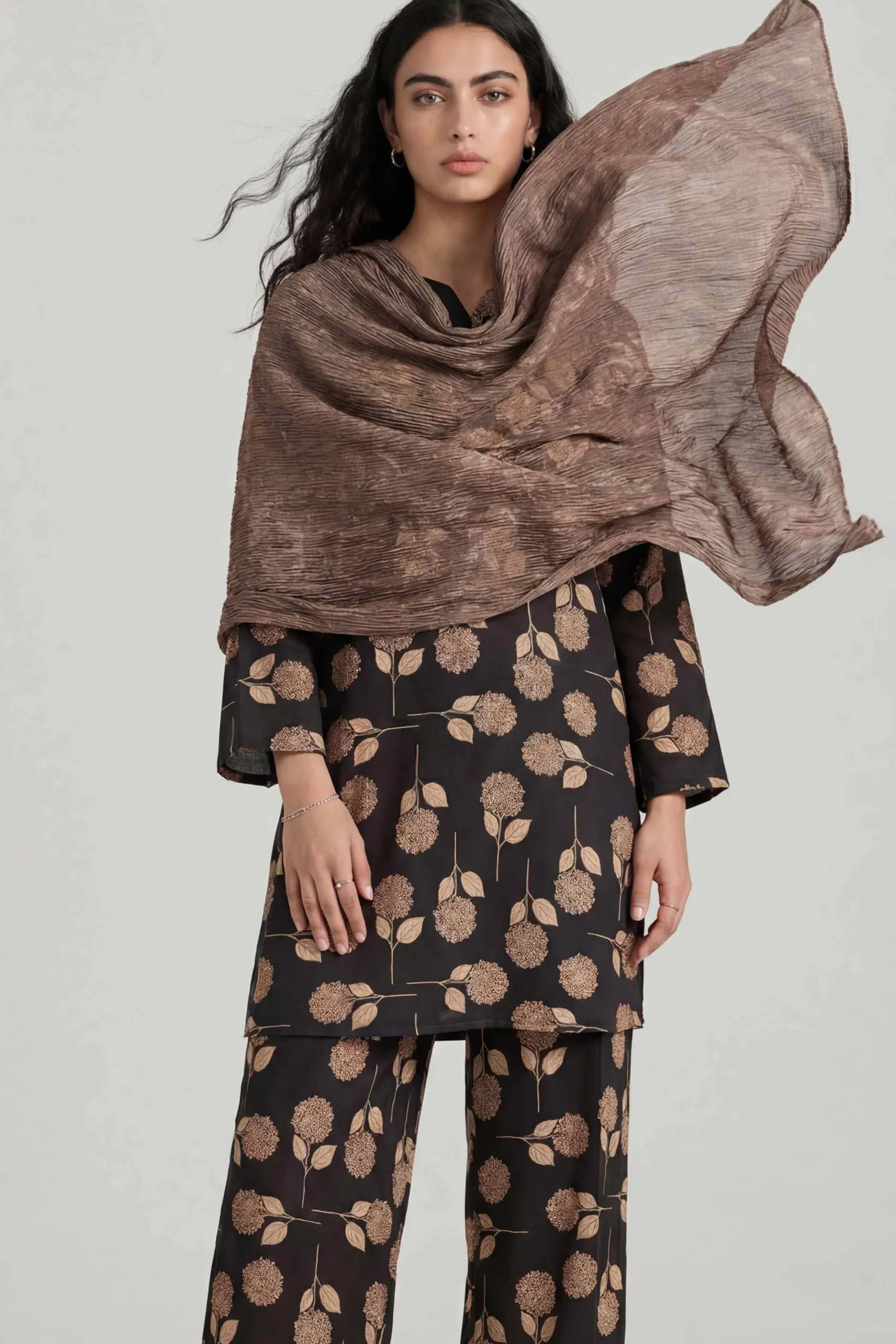 Coffee Women Scarf-447922117