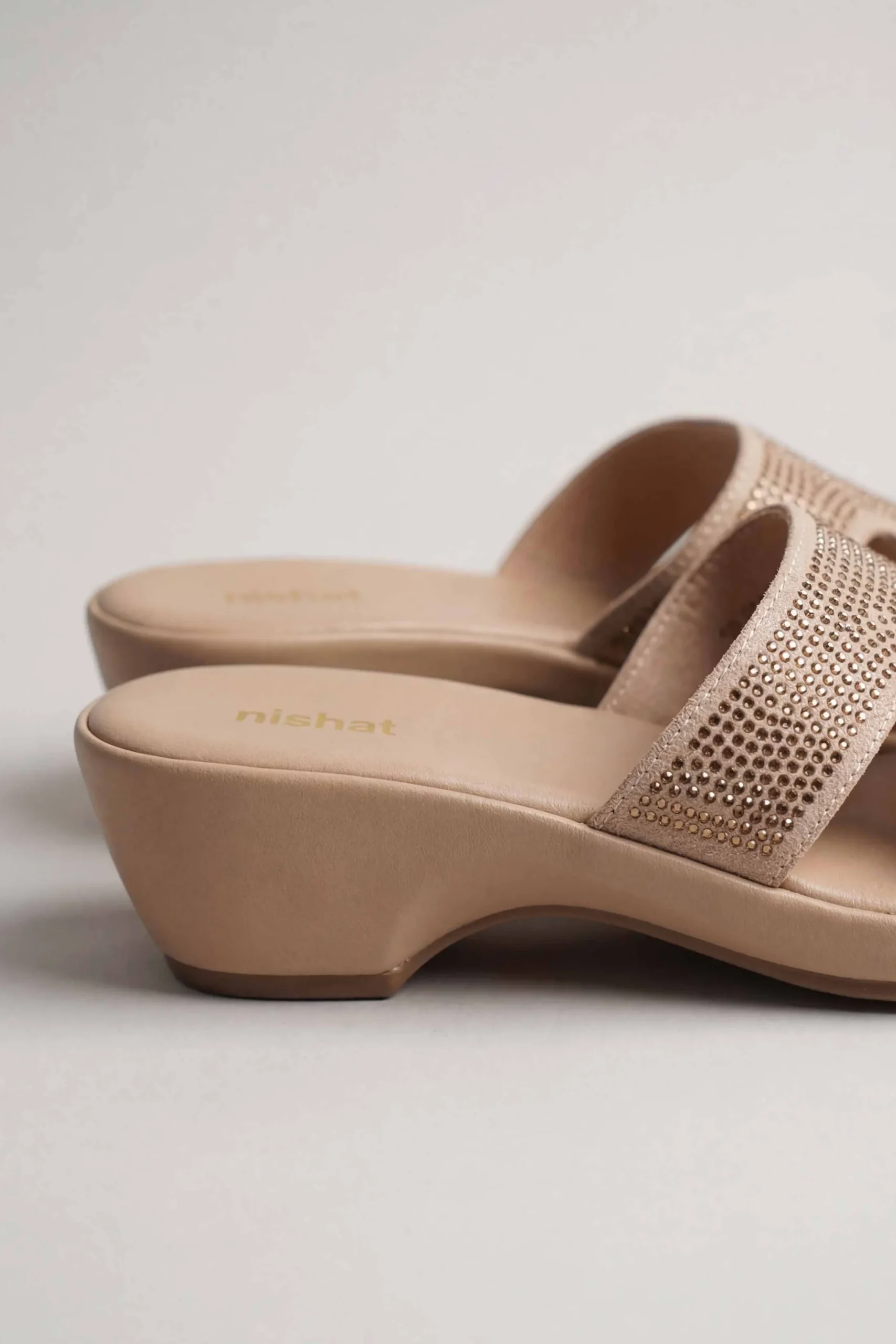 Dark Beige Wedges-445352918