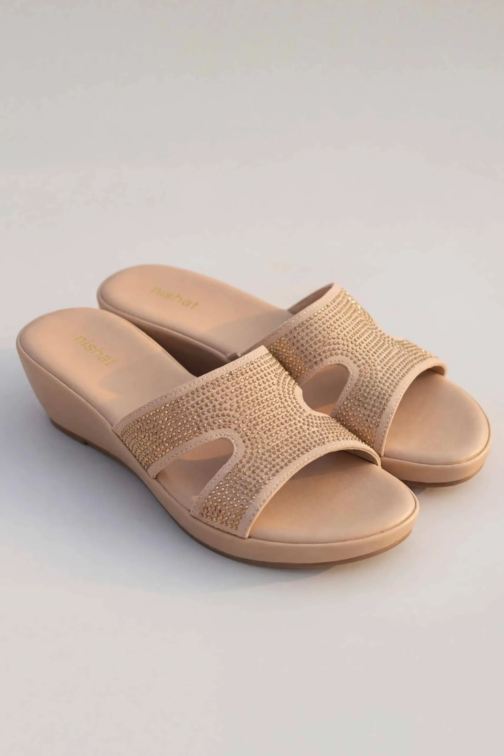 Dark Beige Wedges-445352918
