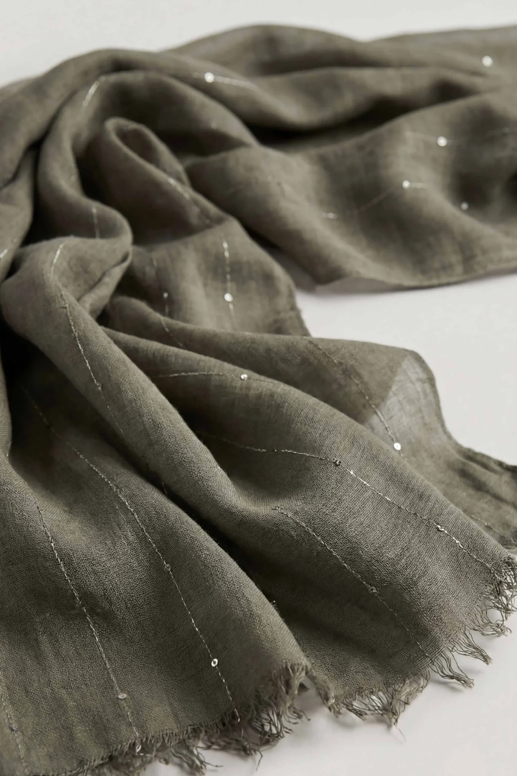 Dark Green Women Scarf-443392104
