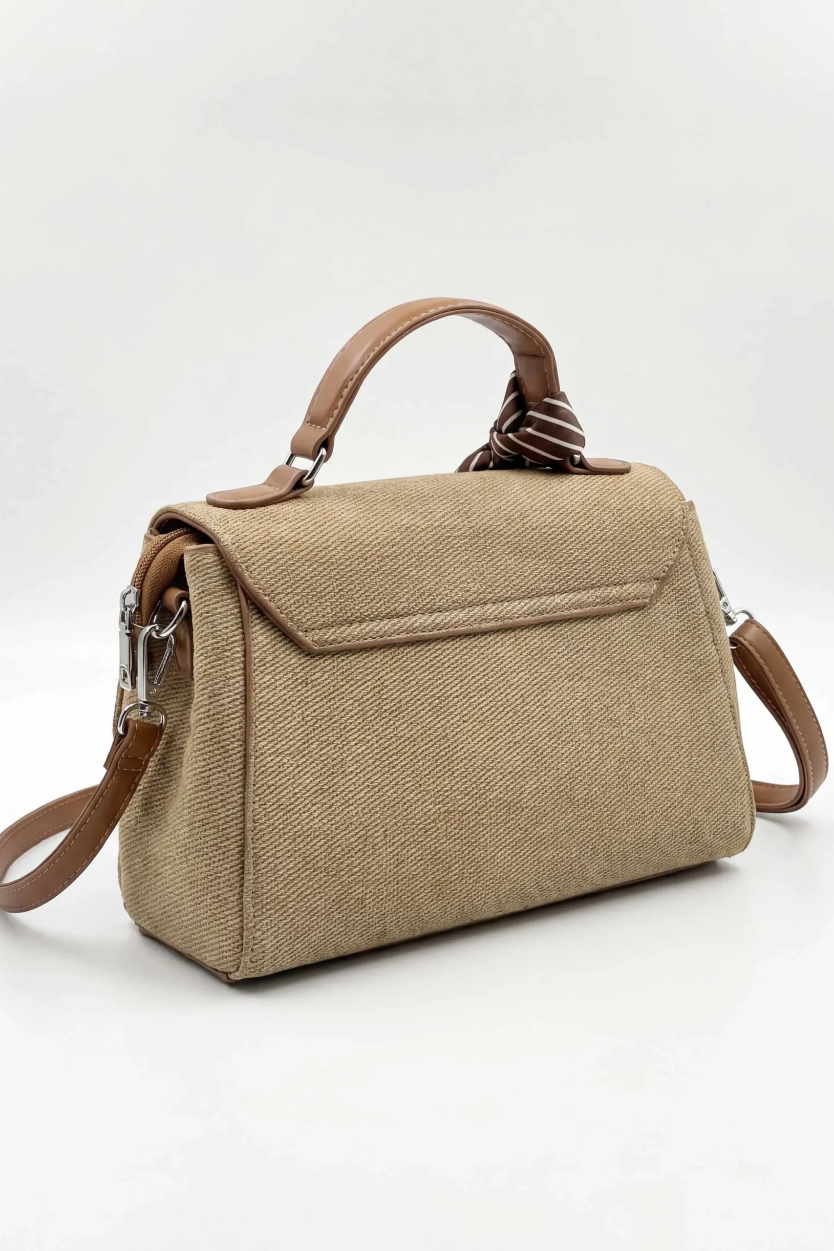 Dark Khaki Hand Bag-449172129