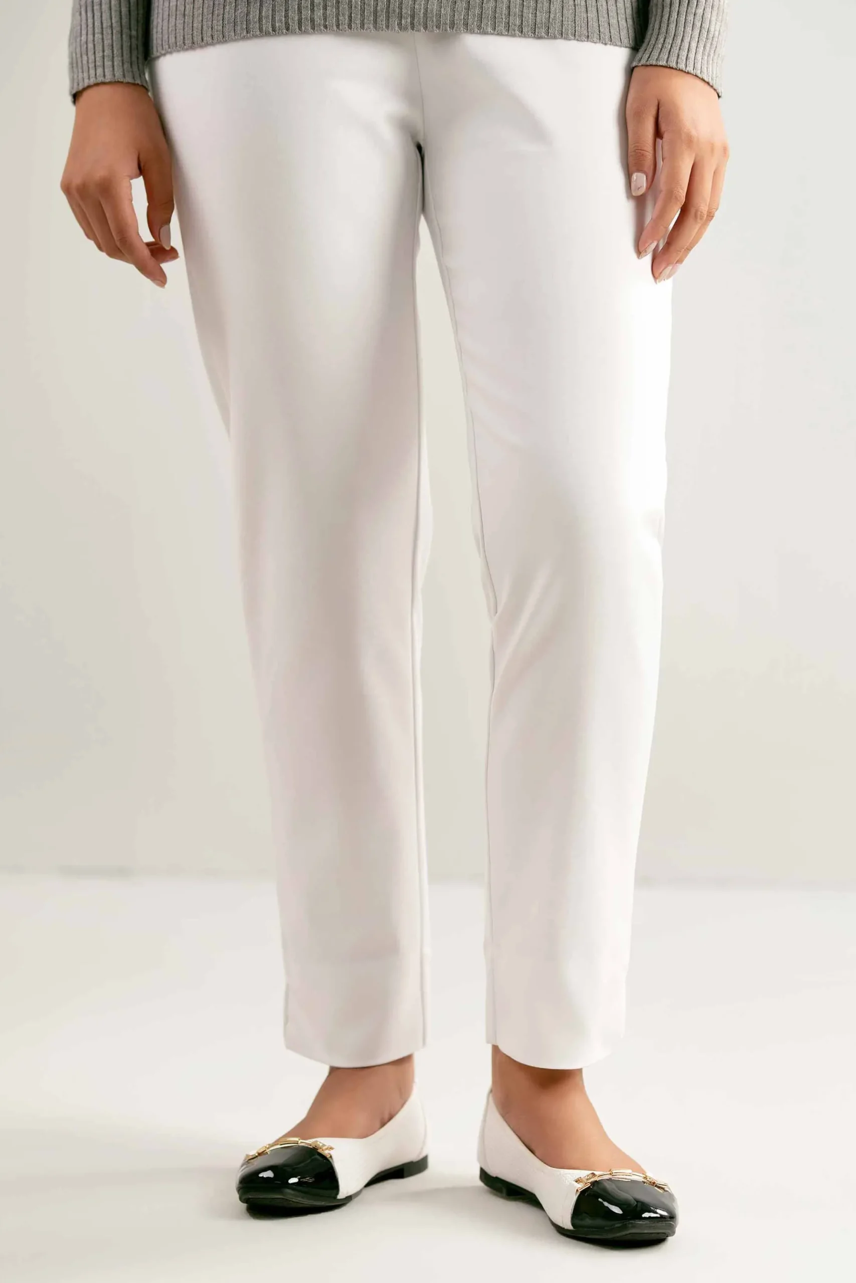 Dyed Pants-White
