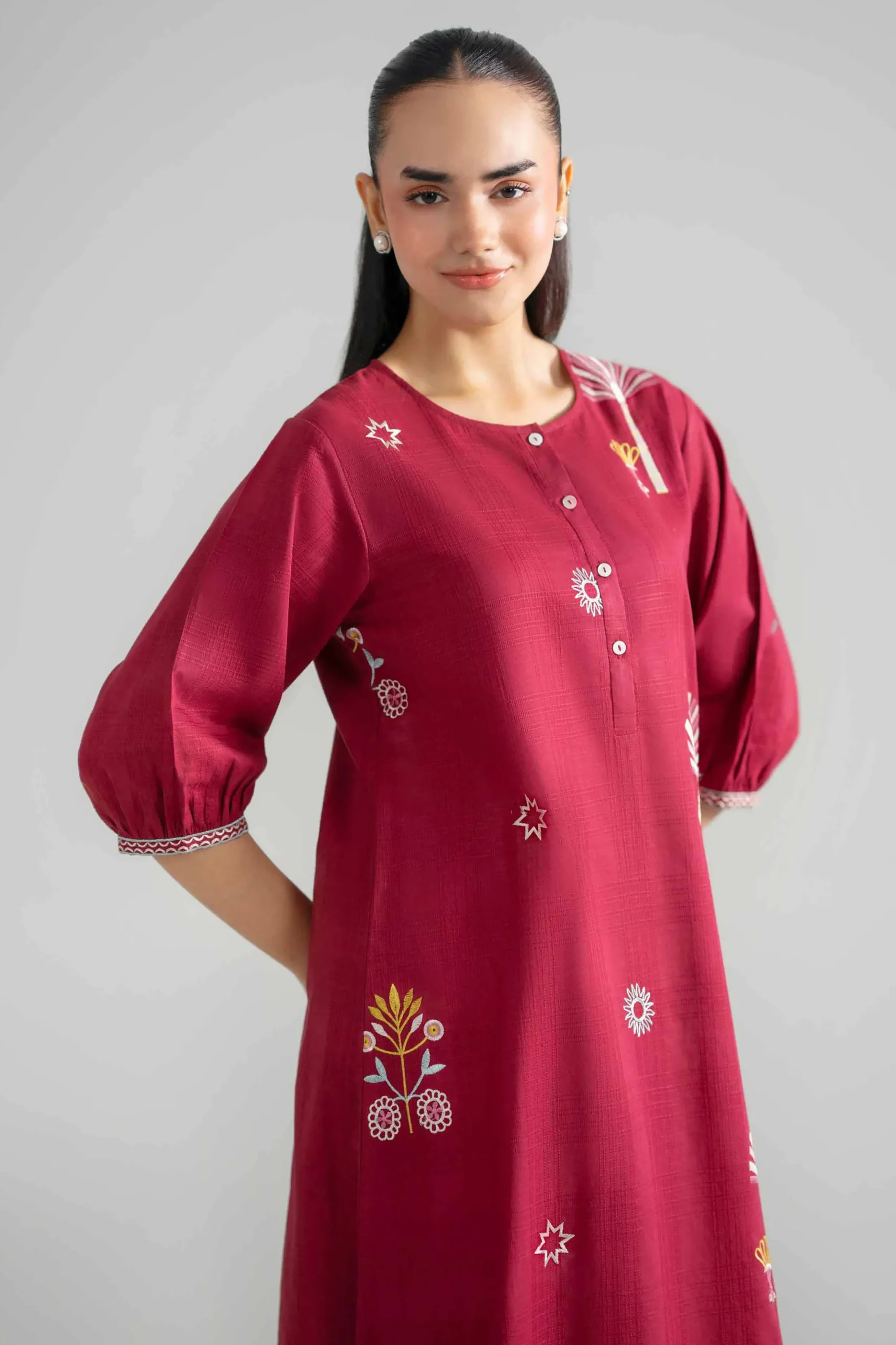 Embroidered Dress - AS26-58