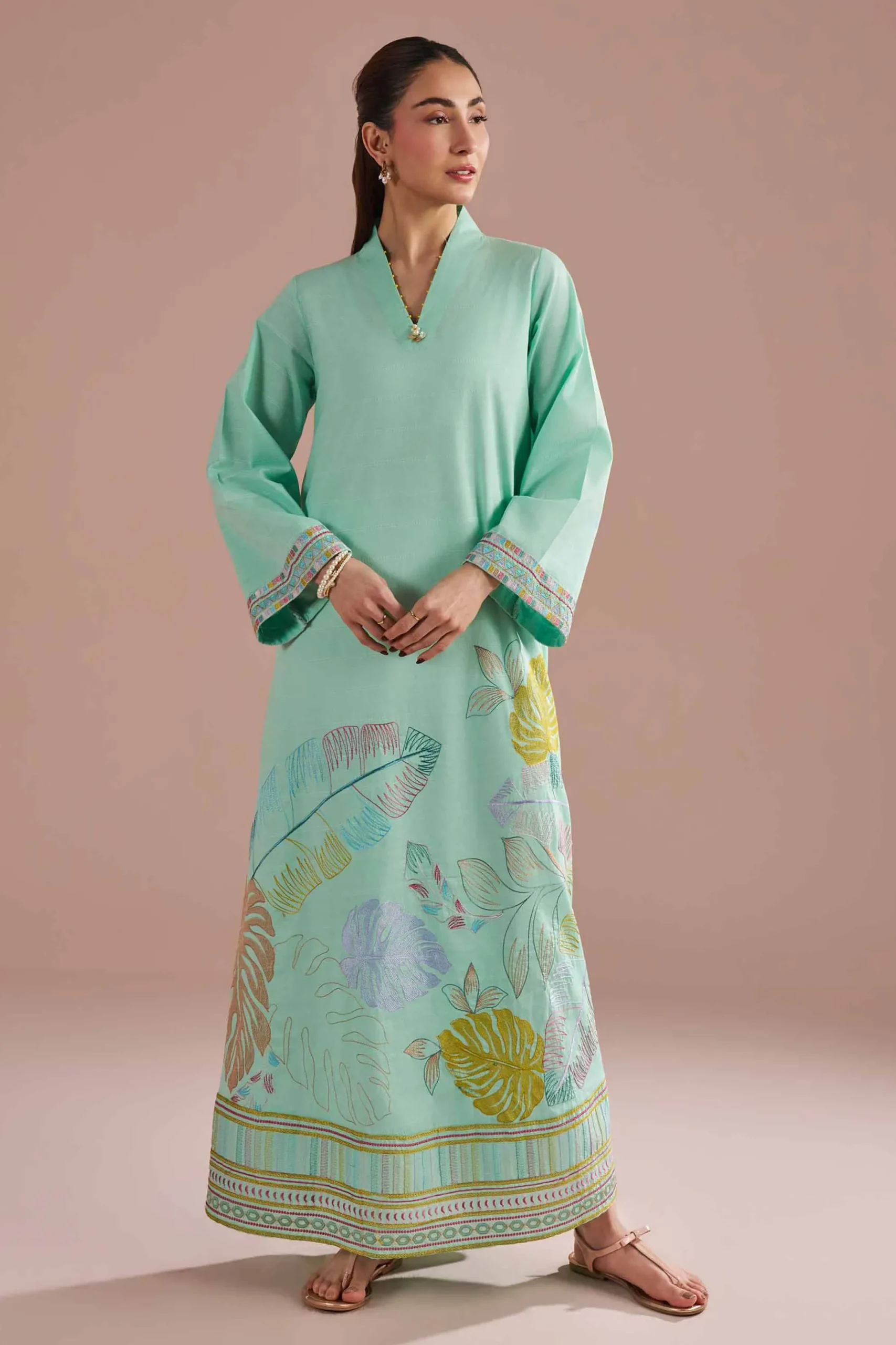 Embroidered Dress - FE26-30