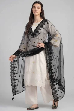Embroidered Dupatta - KFE26-196