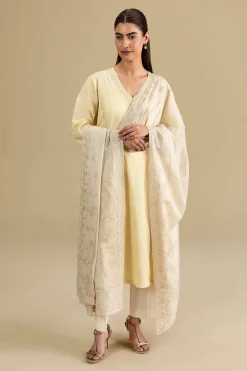 Embroidered Dupatta - KFE26-195