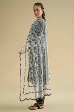 Embroidered Dupatta - KFE26-123