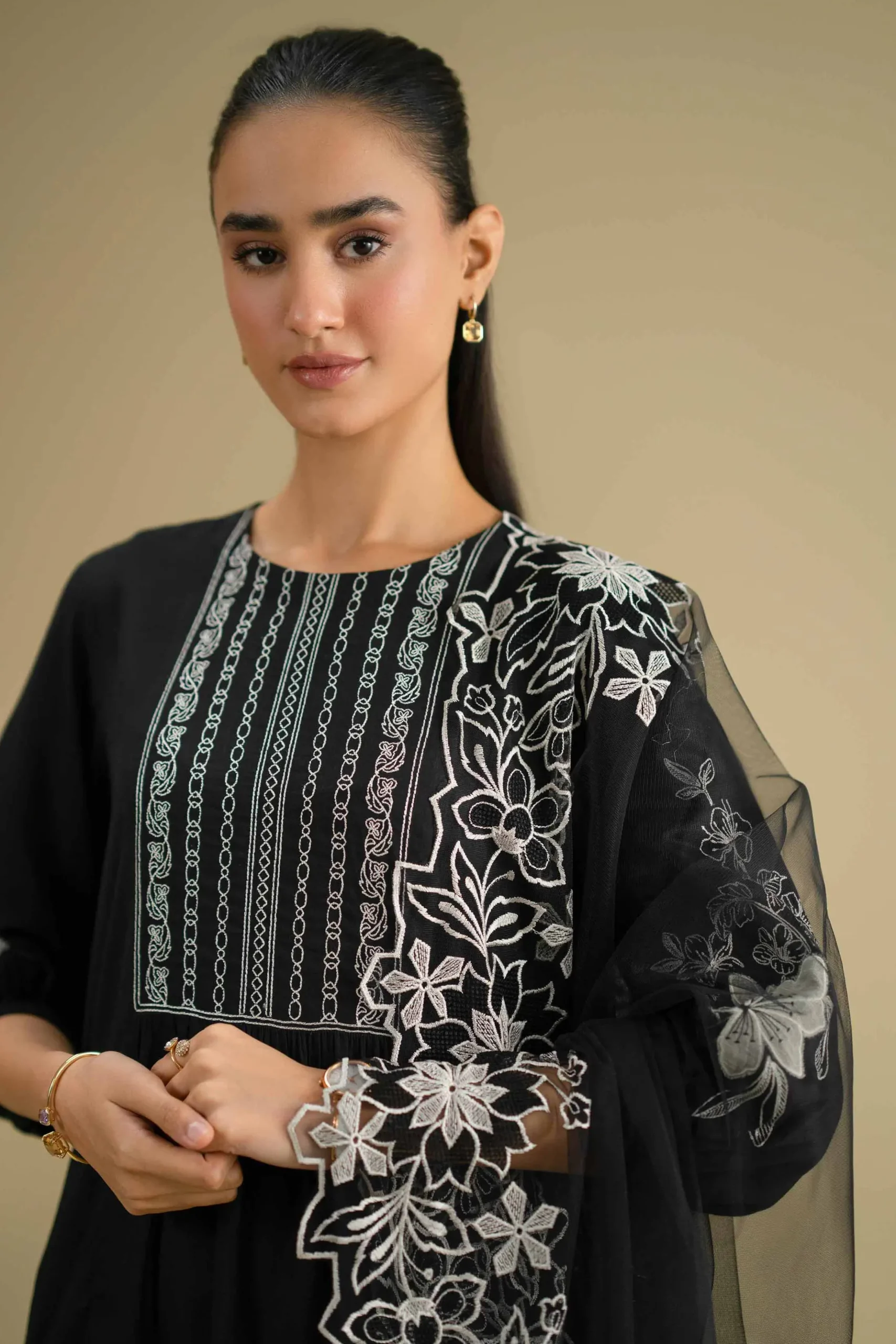 Embroidered Dupatta - KFE26-234