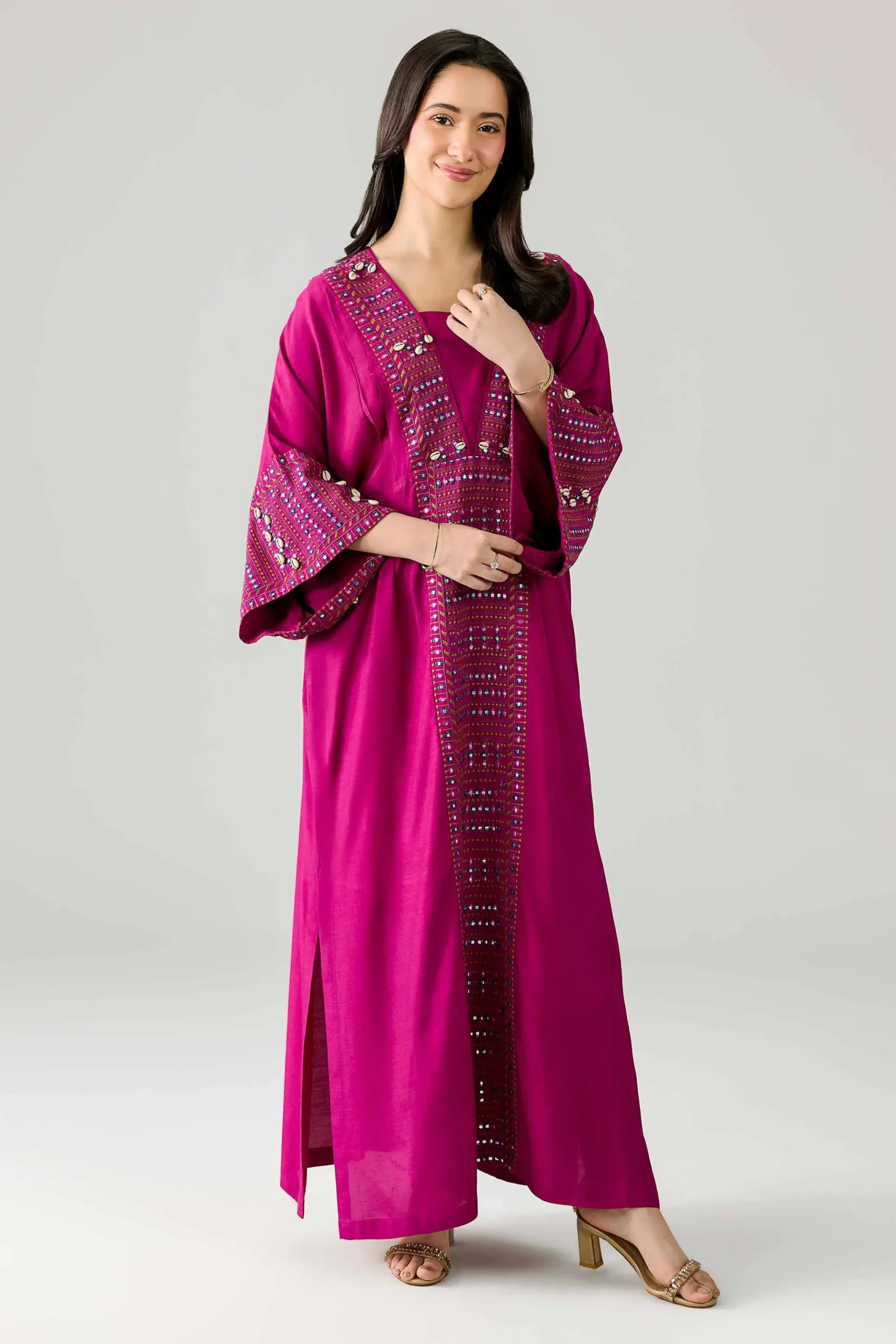 Embroidered Kaftan - FE26-61