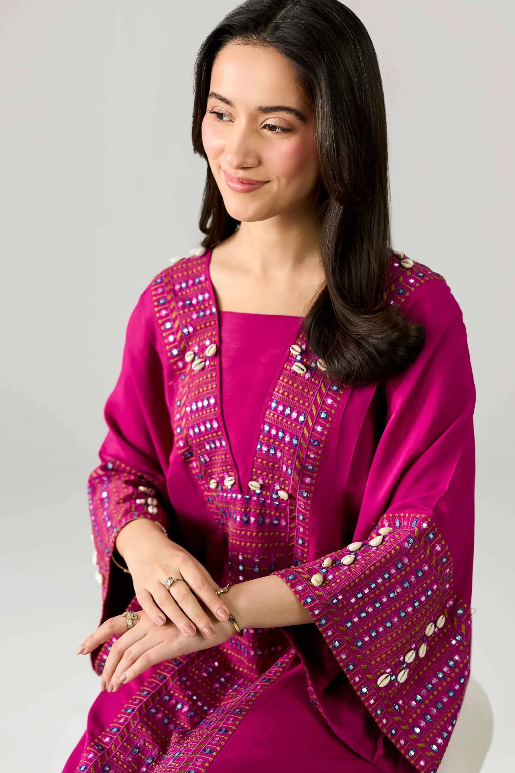 Embroidered Kaftan - FE26-61