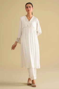 Embroidered Loungewear Gown - KLS26-11