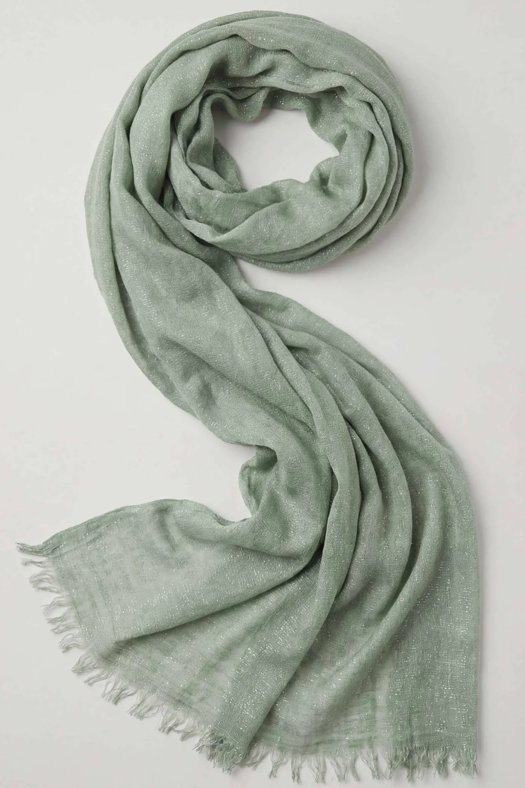 Green Women Scarf-443432104