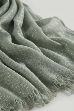 Green Women Scarf-443432104