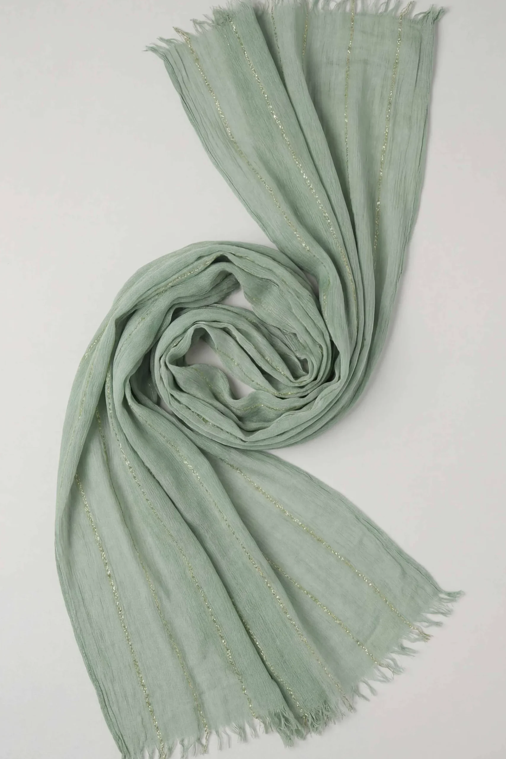 Green Women Scarf-443442104