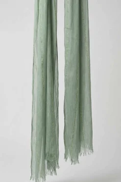 Green Women Scarf-443442104