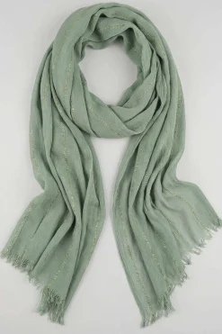 Green Women Scarf-443442104