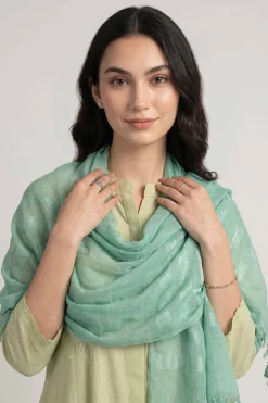 Green Women Scarf-447782104