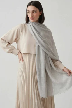 Grey Women Scarf-443392111