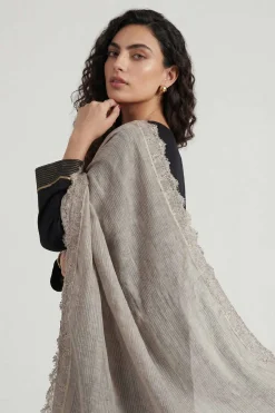 Grey Women Scarf-447892111
