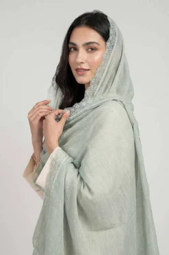 Light Green Women Scarf-447892104