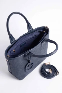 Navy Shoulder Bag-449092121