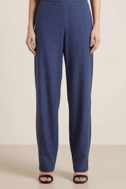 Navy Women Pants-447960121