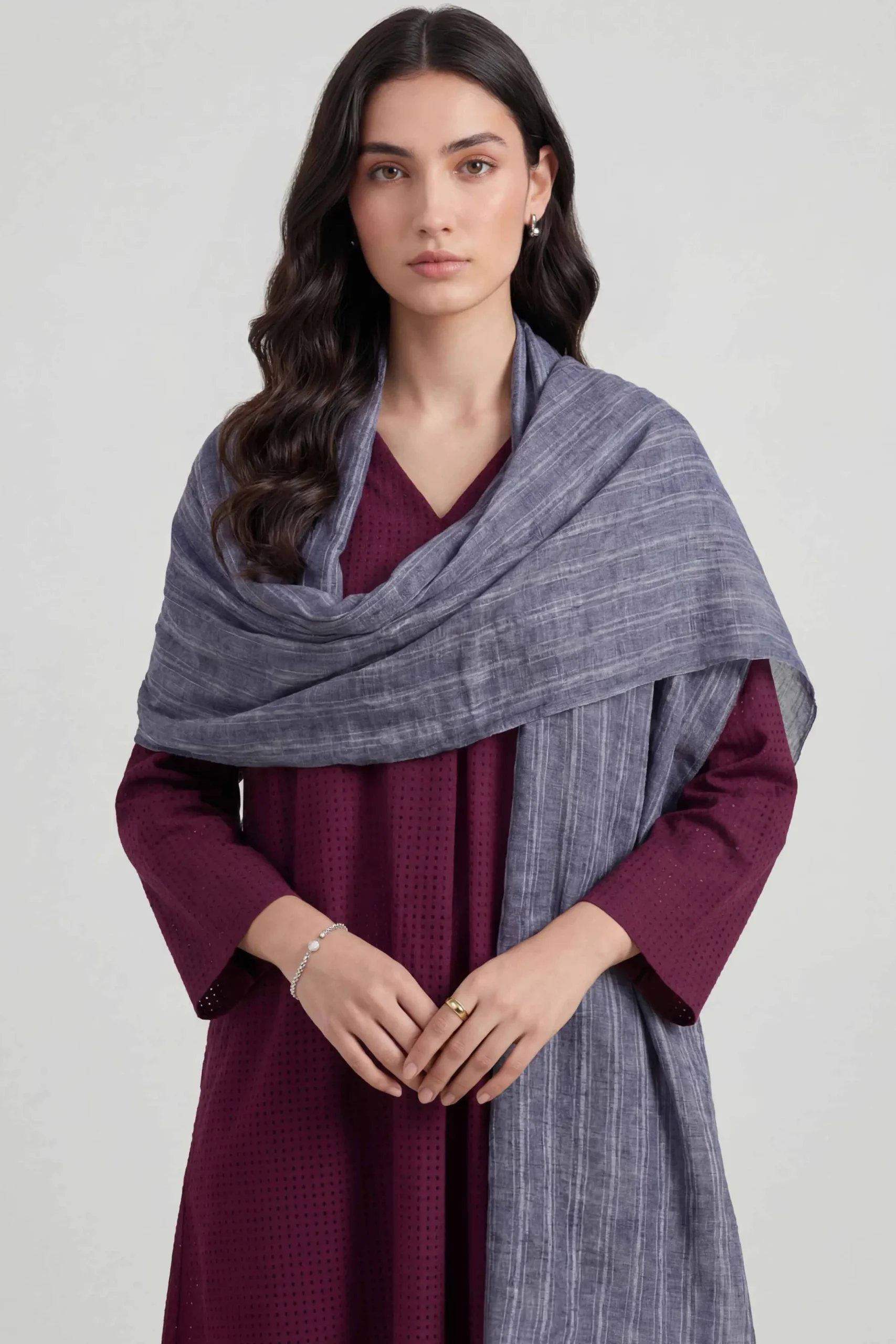 Navy Women Scarf-447742121