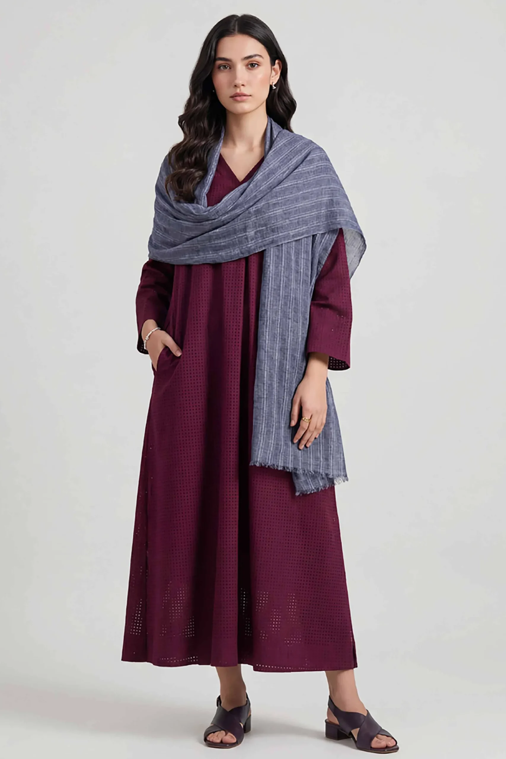 Navy Women Scarf-447742121