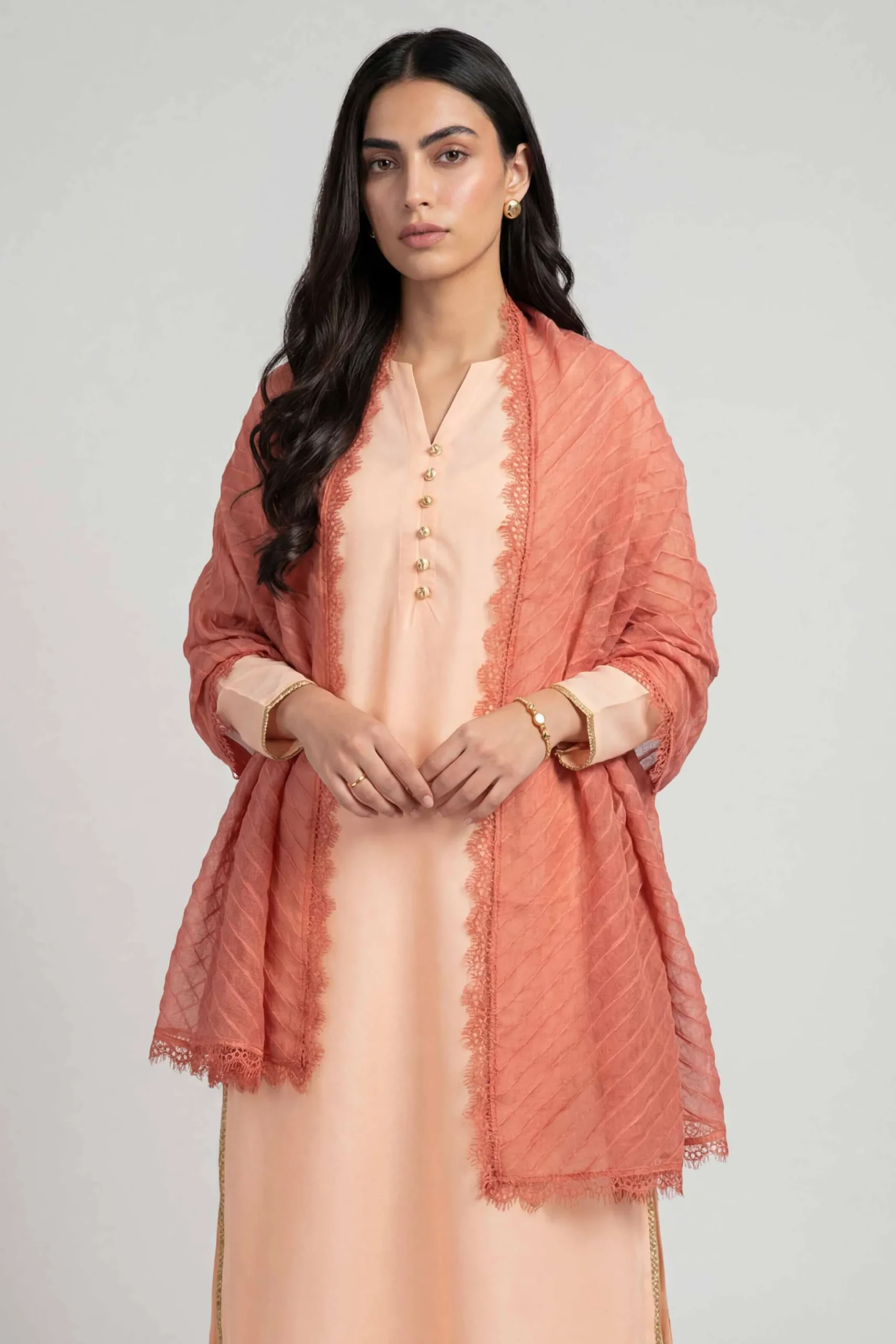 Orange Women Scarf-447882106