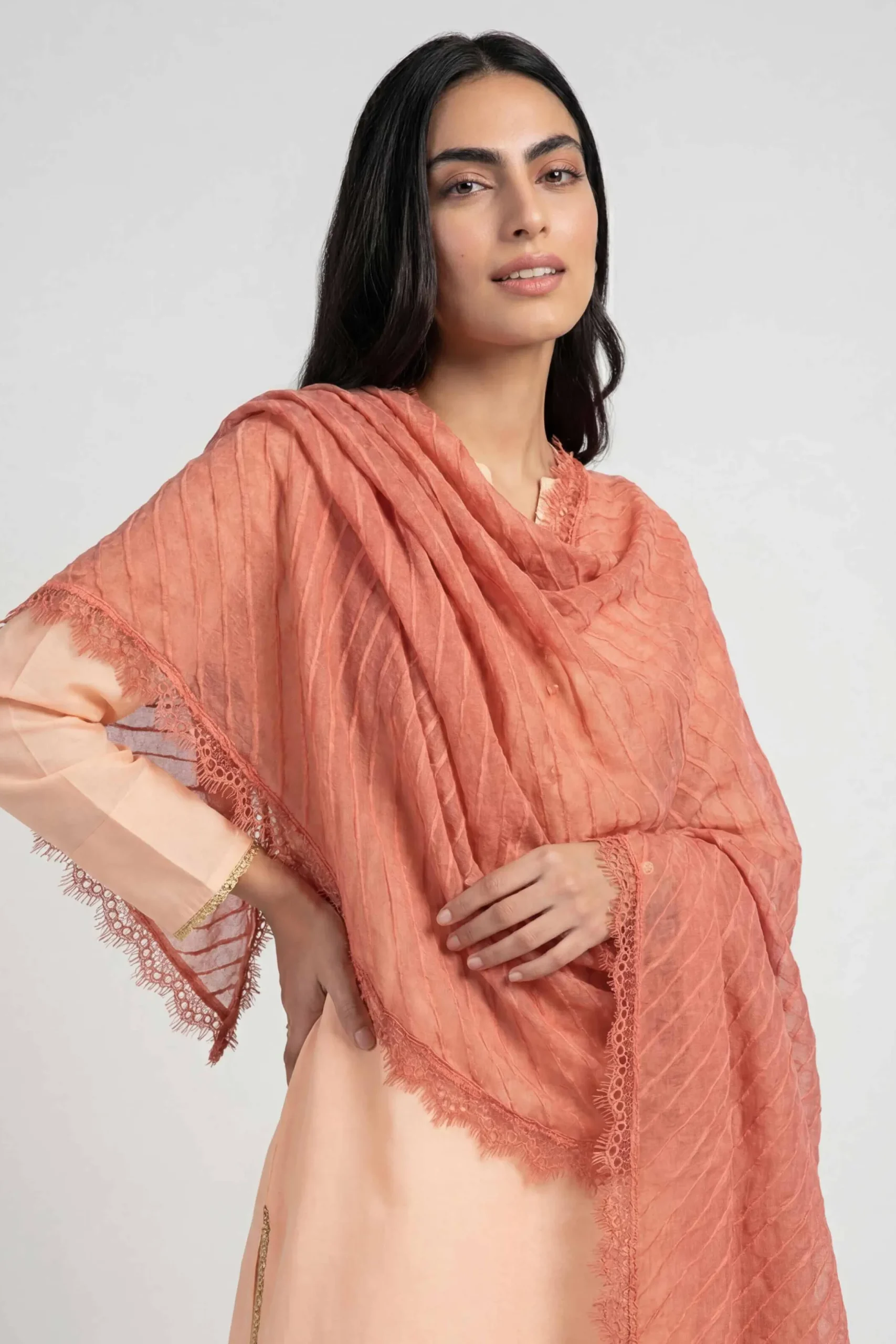 Orange Women Scarf-447882106