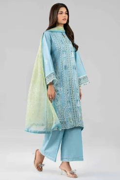 3 Piece - Digital Printed Embroidered Suit - 42601776