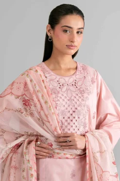 3 Piece - Digital Printed Embroidered Suit - 42601704