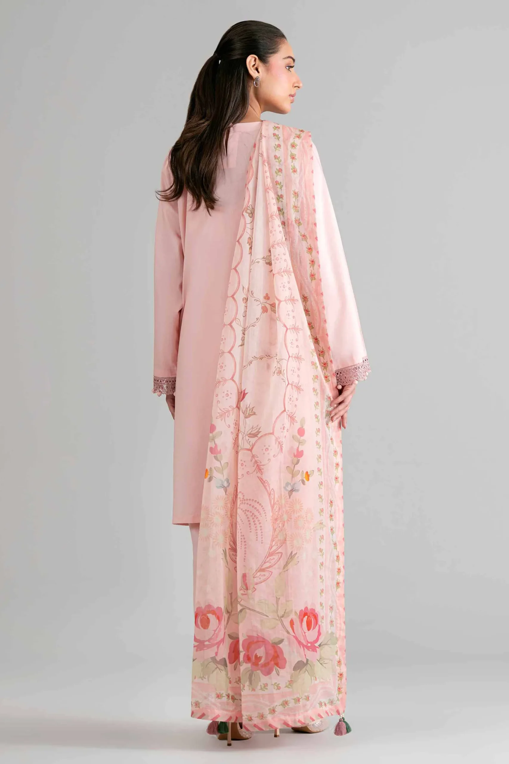 3 Piece - Digital Printed Embroidered Suit - 42601704