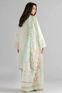 3 Piece - Digital Printed Embroidered Suit - 42601709