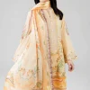 3 Piece - Digital Printed Embroidered Suit - 42601798
