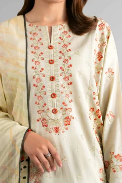 3 Piece - Digital Printed Embroidered Suit - 42601708