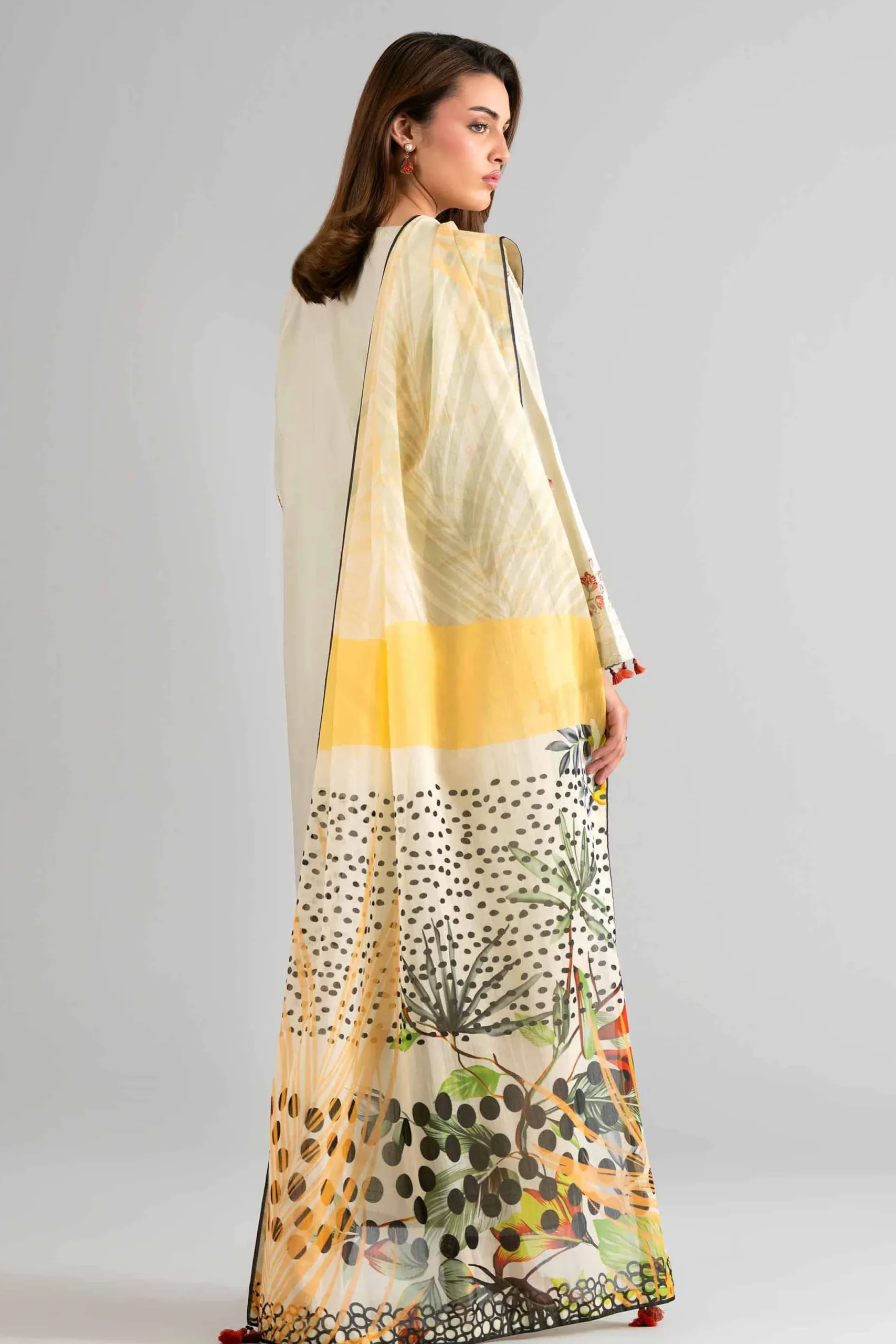 3 Piece - Digital Printed Embroidered Suit - 42601708